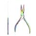 EHDIS Hair Extensions Tools Kit - Stainless Steel Pliers for Hair Apply&Remove Micro Ring Loop and Loop Needle Threader Tool for Micro Rings Nano beads Styling Accessories Colour
