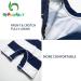 UPF 50+ Sun Protection Baby Girl 1-Piece Swimwear Suit with Sun Hat | Toddler Swimsuit 9-12 Months Stripe - Buy Online on SooperMarket.com