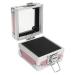 Nail Drill Bits Holder Container 25 Holes Aluminum Alloy Nail Grinding Bits Storage Box Organizer (Pink)