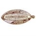 Ancllo Large banana hair clips wire strips rounded edges hair comb hair comb fish shape hair clip hair accessories for women and girls coffee brown 2 pieces