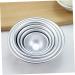 OUNONA 18 Pcs Mold Ball Cake Pans Chocolate Candy Baking Cookie Moulds Mini Dome Cake Tins Muffin Baking Cups Hemisphere Cake Pan Sphere Cake Mould Paper Cup Non Stick 3D Aluminum Alloy Silverx3pcs 8X8X4CMx3pcs - Buy Online on SooperMarket.com