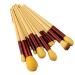 Dajidafu Stand Out Vibrant And Stylish Beauty Brush Set Makeup Lovers Plastic Portable Makeup Brush Set Powder Blusher Brush Cheese yellow