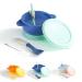 Kyraton Baby Bowls Suction Bowls for Baby with Straw and Spoons Unbreakable and Reusable Light Weight Bowl Be Used for Milk Soup Or Ice Cream Slip Resistant and Durable (Dark Blue) 1.dark Blue
