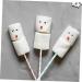 Mikinona 50pcs Marshmallow Stick Chocolate Candy Lollipops Candy Bars Lollipop Sticks Lollipop Packing Sticks Marshmallow Holder Sticks Manual Stirring Rod Chocolate Stick Dedicated Paper - Buy Online on SooperMarket.com