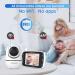 Hello Baby Monitor with Camera and Audio, LCD Display Video Baby Monitor - No WiFi, Infrared Night Vision, Temperature Screen, Lullaby, Two-Way Audio and VOX Mode (HB66) - Buy Online on SooperMarket.com