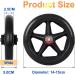 Wheelchair Front Wheel 1 Pair Wheelchair Front Wheels PVC Solid Wheelchair Front Professional Anti-Slip Wheelchair Wheel Accessories for Rollators Walk/Gray/7Inch(Black 6Inch) 6Inch Black - Buy Online on SooperMarket.com
