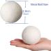 Wool Dryer Balls - 4PCS Natural Fabric Softener | 100% Organic New Zealand Wool | Reusable Anti-Static & Eco-Friendly | Reduces Drying Time & Wrinkles - Buy Online on SooperMarket.com