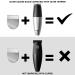 Bevel Square Trimmer Blade - Precision Beard Trimming for Men - Compatible with Bevel Trimmer - Silver - Buy Online on SooperMarket.com