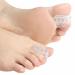 Big Toe Spacers Toe Separators Hammer Toe Straightener Clear Gel Spreader Correct Crooked Toes Corrector & Pads Remover (Clear One Size)