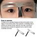 Buy Eyebrow Lineal Stencil | Three-Point Positioning Tool for Perfect Eyebrows | Semi-Permanent Makeup Accessories - Buy Online on SooperMarket.com