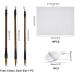 PandaHall 14pcs Chinese Calligraphy Set with Reusable Water Writing Cloth - Traditional Brushes for Beginners Practice | 17x13 White - Buy Online on SooperMarket.com