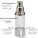 Buy Sterile Airless Pump Bottle 1 OZ - Refillable Cosmetic Container for Makeup & Serums Leak-Proof & Shockproof BPA-Free - International Shipping Available - Buy Online on SooperMarket.com