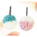 Angoily Shower Ball Mesh Sponge - 2pcs Large Bath Pouf for Women | International Shipping Available - Buy Online on SooperMarket.com