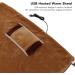 Heated Warm Scarf - 5V Low Voltage USB Flannel Heating Blanket for Home & Office - Safe & Multifunctional | Brown - Buy Online on SooperMarket.com