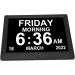 Digital Day Clock 8 Languages Large Display 110 240V Elderly Digital Clock 8.7 Inch Auto Dimming for Visually Impaired Elderly (US Plug) - Buy Online on SooperMarket.com