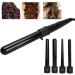 5-in-1 Curling Iron Set | LED Adjustable Temperature Hair Styling Wands & Dryer Attachments - International Shipping Available - Buy Online on SooperMarket.com