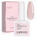 Saviland 5-In-1 Rubber Base Gel for Nails, Sheer Pink Rubber Base Nail Coat Jelly Gel Nail Polish Color Gel Nail Polish Strengthener Gel Nail for Starters Professionals Home DIY B1-Sheer Pink