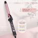 1 Inch Dual Voltage Curling Iron - 450 F Heat Professional Ceramic Tourmaline Wand (Rose Gold) - Buy Online on SooperMarket.com