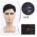 Blue Wig Toupee for Men | Human Hair V-Looped Hairpieces - Ultra Thin Skin 16x18cm & 18x20cm - Buy Online on SooperMarket.com