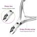 Hash Shears Nail Shaver Set - 4PC Skin Pliers & Cuticle Snaps | Stainless Steel Nail Tongs for Precise Under-Nail Cleaning - Buy Online on SooperMarket.com