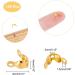 CHGCRAFT 100pcs 304 Stainless Steel Bead Tips Golden Calotte Ends for Jewelry Making DIY - 8x4mm - Buy Online on SooperMarket.com