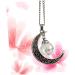 FOYTOKI Necklaces Women Chain Moon Necklace Women Necklace Dandelion Necklace Miss Jewelry Dried Flowers - Buy Online on SooperMarket.com