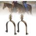 Asixxsix Western Spurs - Rust-Proof Zinc Alloy Cowboy Spurs for Men and Women Riders | Exquisite Equestrian Gear Accessories - Buy Online on SooperMarket.com