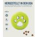 Outward Hound Planet Dog Orbee-Tuff Nooks - Paw Print Dog Treat Toy - Green (Compatible with Snoop) - International Shipping Available - Buy Online on SooperMarket.com