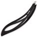 Wide Grip Slant Tweezers - German Stainless Steel - Hand-Filed Slanted Tips for Ultra-Precision - Tweezers for Eyebrows and Nose/Ear/Facial Hair - Professional Grade (Black)