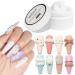 MIZHSE Solid Builder Gel for Nails White Non-Stick Gel Nail Extension Decoration Nail Art DIY Nail Salon Need Lamp Cure