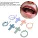 Hztyyier 4 PCS Baby Teether Set - Cross Design Silicone Chew Toys with Lanyard | Perfect Newborn Gift - International Shipping Available - Buy Online on SooperMarket.com