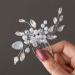Easedaily Silver Crystal Bridal Hair Comb - Opal Wedding Hair Piece for Women and Bridesmaids - Buy Online on SooperMarket.com