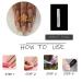 MISUD 24pcs Long Coffin Press on Nails - Bling Gold Glitter & Elegant Nude Pink Gel False Nails with Design - Buy Online on SooperMarket.com