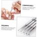 DOITOOL 10 Pcs Nail Art Drill Pen Glitter Gel Nail Molding Gel Nail Drill Point Pen Dotting Tools for Nails Nail Gel Polish Practical Manicure Tool To Rotate Stainless Steel Glue Pen Alloy - Buy Online on SooperMarket.com