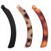3 Pcs Banana Hair Clip Banana Hair Combs Fishtail Hair Clip Banana Clip Hair Clips for Women Banana Clip Wave Hair Accessory for Women Girls(Black/Brown/Cream Amber)