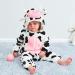 COOKY.D Unisex Winter Hooded Romper Jumpsuit - 24-30 Months Cow Print - Buy Online on SooperMarket.com
