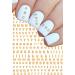 JMEOWIO Letters Nail Art Stickers Decals - 8 Sheets Self Adhesive English Alphabet Design for DIY Nail Decoration | Women Girls - Buy Online on SooperMarket.com
