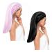 Auban Large Satin Bonnet Sleep Cap  2 Pcs Long Bonnet for Braids Bonnets for Black Women Elastic Well-Sealed Band No Fading Satin Hair Bonnet