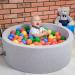 Kiddymoon 7cm Baby Game Balls - Colorful Plastic Balls for Ball Pit - 300 Count - Yellow Green Blue Red Orange - Perfect for Kids Fun & Play - Buy Online on SooperMarket.com