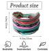 Boho Striped Wide Headbands 3Pcs Set - Elastic Knot Hair Wraps for Women and Girls - Buy Online on SooperMarket.com