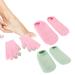6 Pieces of Touch Screen Moisturizing Gloves and Socks Gel Moisturizing Essential Oil Hydrating Repair Mask 2 Pink Touch Screen Hand Masks 2 Green Anti Slip Foot Masks 2 Pink