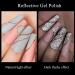 MIZHSE Reflective Glitter Gel Polish Set - Silver Colorful Glitter | Christmas Nail Art Varnish Manicure Kit for Beginners | Soak Off LED Lamp Included - Buy Online on SooperMarket.com