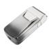 Double Foil Beard Trimmer LED Display Electric Clipper Bald Head Shaver with Sideburn Trimmer for Men