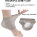 Angrek Heel Socks - 2 Pack Elastic Gel Moisture Socks | Breathable Toeless Spa Socks for Cracked Heels - Buy Online on SooperMarket.com