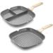 DELURA Saucepan Multi-Purpose Durable Frying Pan 3-in-1 Steak Breakfast Skillets Omelet Saucepan Cooking Pot Kitchen Cookware Utensils Pot - Buy Online on SooperMarket.com
