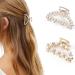 Runmi Hair Clips Pearl Hair Clips Crystal Hair Clips Hair Accessories for Women and Girls (2 Pack) (D)