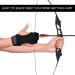 FitsT4 Archery Gloves - Leather Padded Three Finger Protector for Bow Shooting - Non Slip Glove for Kids, Youth, Adult Beginners - 1-Black (Medium) - Buy Online on SooperMarket.com