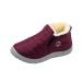 Rytejfes winter shoes women lined winter comfortably lined outdoor ankle boots boots stylish snow leisure flat women's shoes shoes slippers hiVer warm gloves boots 37 EU red