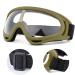 Fansport Airsoft Mask Tactical Goggles Set - Yellow | Half Face Mesh Mask with Foldable Steel Mesh & Goggles for Hunting, Shooting, Paintball - Buy Online on SooperMarket.com