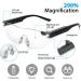 SKYWAY Hands-Free Magnifying Glasses with 200% LED Light - Rechargeable Magnifier for Reading, Hobbies, Close Work - Black - Buy Online on SooperMarket.com